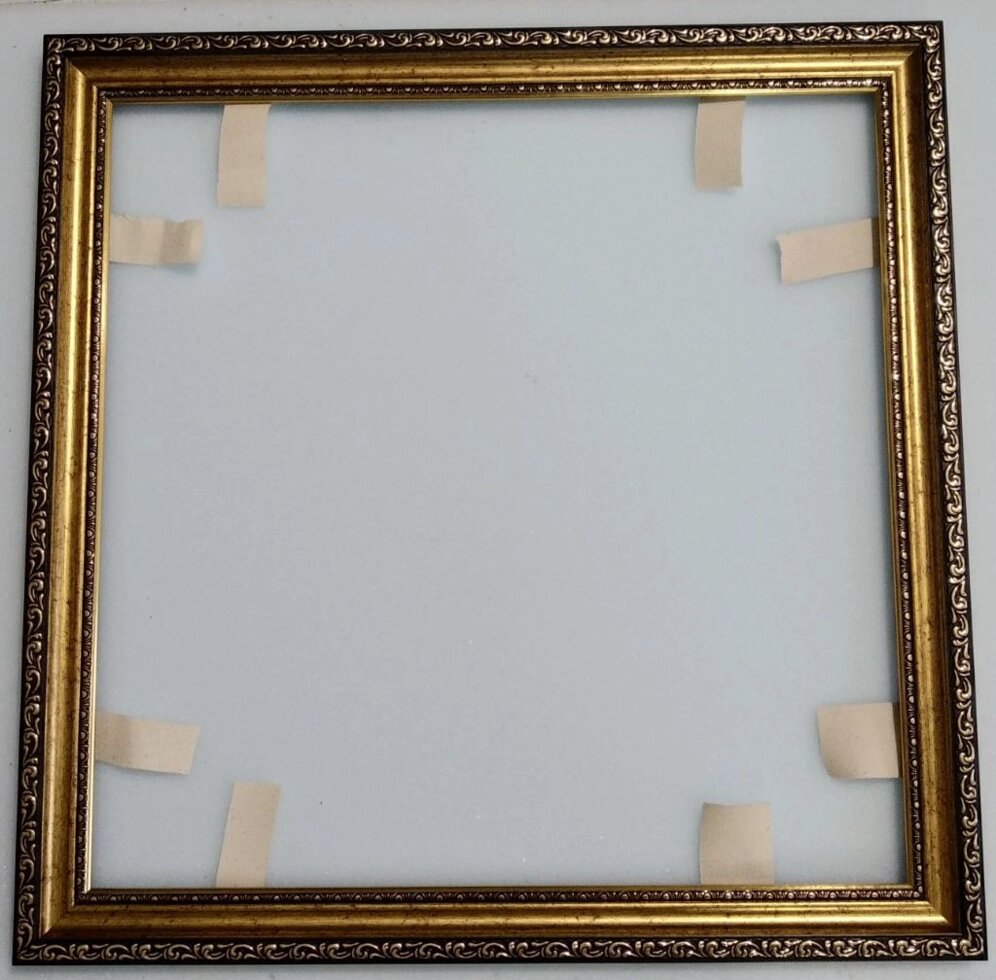Рамка для картин за номерами Старовинне золото 40х40см без скла (СЗ 40x40) від компанії Кратус - фото 1