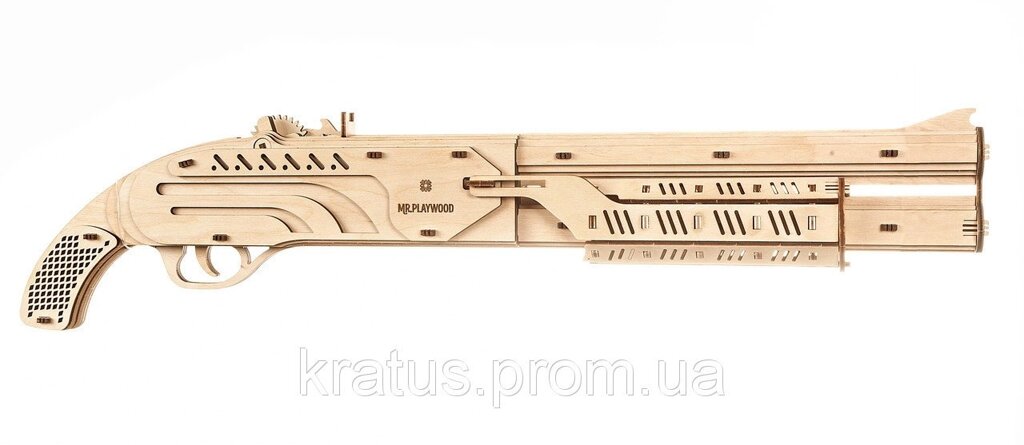 Рушниця (механічний дерев'яний конструктор) від компанії Кратус - фото 1