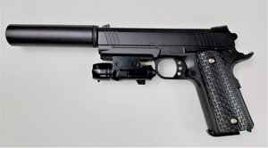 Страйкбольний пістолет Galaxy металевий G. 25A