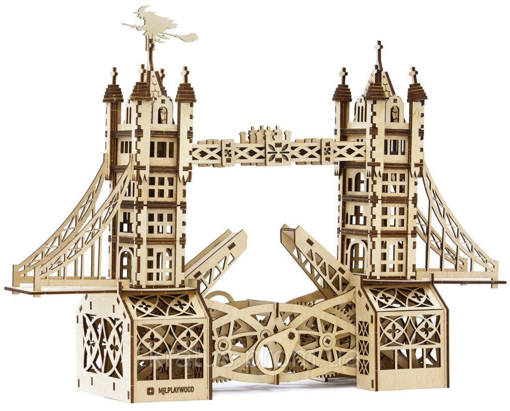Тауерський міст (механічний дерев'яний конструктор) від компанії Кратус - фото 1