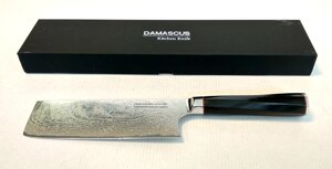 Нож кухонный-топорик 17 см Damascus DK-AK 3005 AUS-10 дамасская сталь 73 слоя