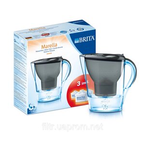 Крихітний Brita Marella (графіт) у комплекті з трьома картр. Brita Maxtra