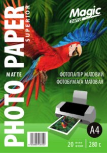 Фотопапір Magic A4 Inkjet Matte Paper 280g 20л Superior