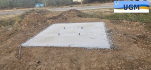 Водонапірна вежа. Малюнок фундаменту вежі Рожновського, фото
