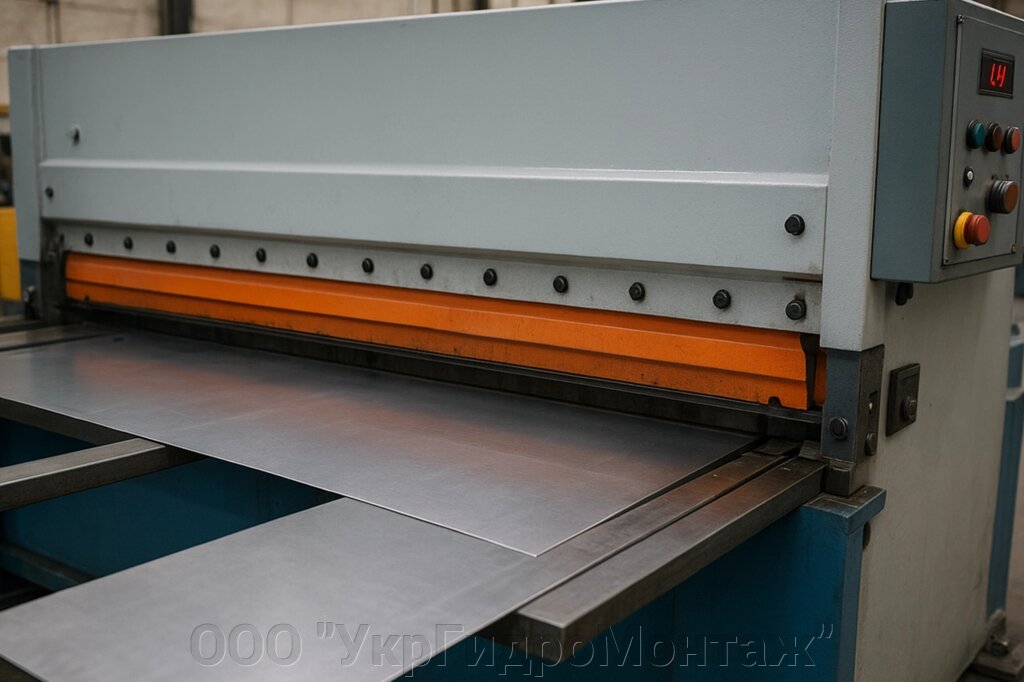 Рубка листового металу на гільйотині Самар, Новомосковськ, Дніпро від компанії ТОВ "УкрГідроМонтаж" - фото 1