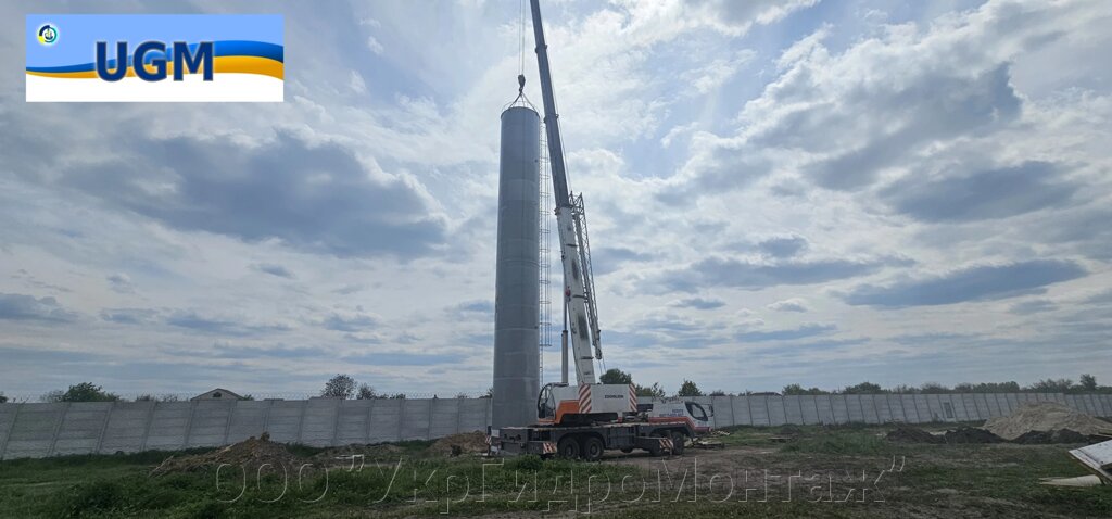 Водонапірна башта Рожновського ВБР-160У-25, 160 м3 від компанії ТОВ "Укргідромонтаж" - фото 1