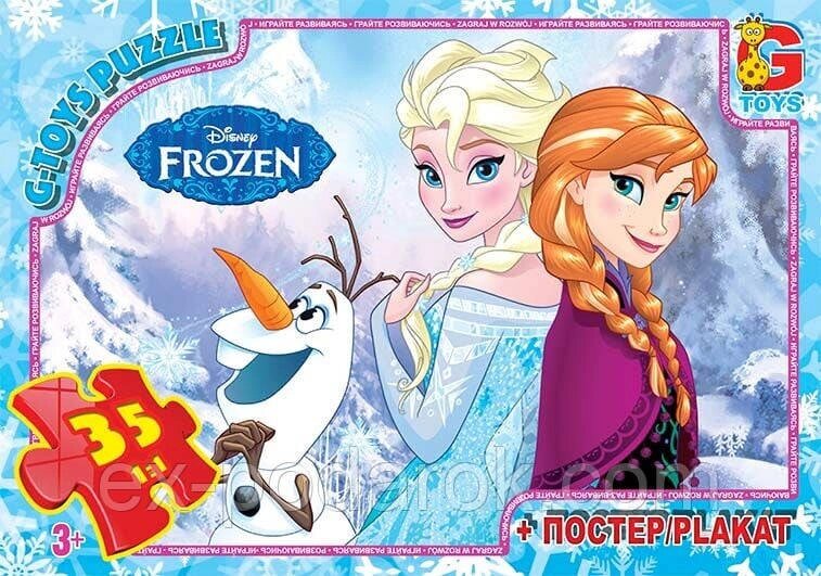 Пазли Frozen + плакат. . Пазл Холодное сердце Фроузен + плакат від компанії Інтернет-магазин "eXlusiv" - фото 1