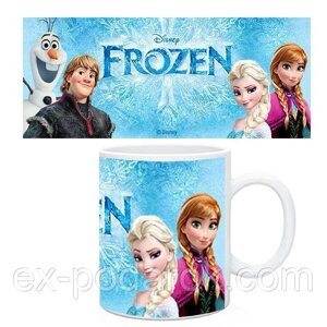 Чашка Frozen Disney. Кружка Холодное сердце Анна и Ельза