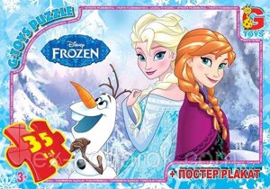 Пазли Frozen + плакат. . Пазл Холодное сердце Фроузен + плакат