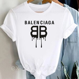 Жіноча футболка Баленсіага "Balenciaga" біла