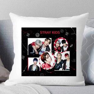 Подушка Stray Kids белая. Подушка Стрей Кидс