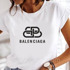 Жіноча футболка Баленсіага "Balenciaga" біла