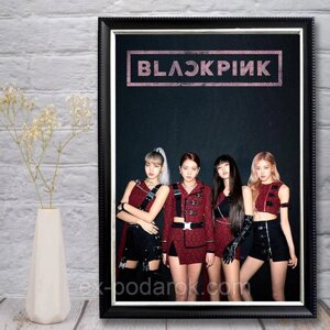 Плакат постер Black Pink в рамке / Блек ПІнк постер