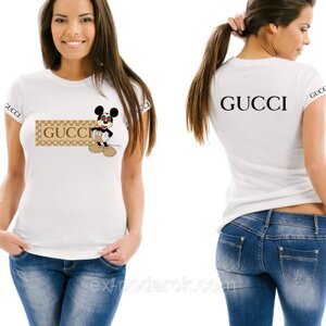 Жіноча футболка Гуччі/футболка Gucci Мікі Маус