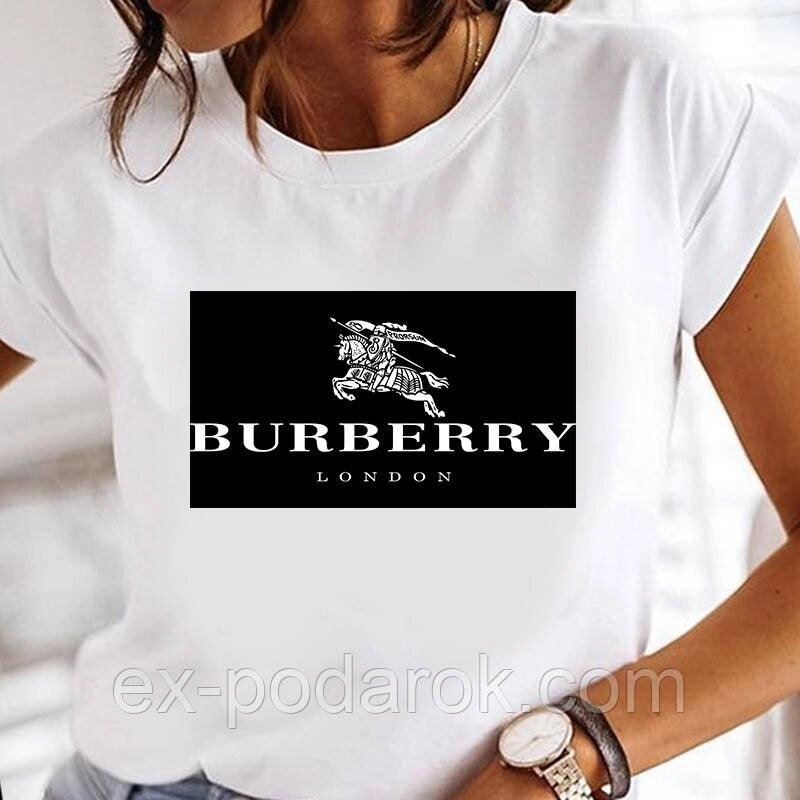 Жіноча футболка Барбері Burberry від компанії Інтернет-магазин "eXlusiv" - фото 1