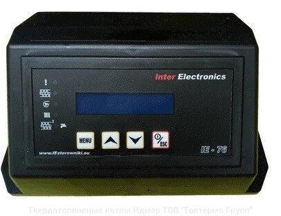 Inter Electronics IE-76v1 автоматика для твердопаливних котлів з автоматичним подаванням палива від компанії Твердопаливні котли Ідмар ТОВ "Топтермо Групп" - фото 1