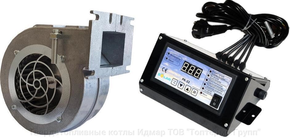 Контролер Novosolar PK-22 lux і вентилятор NWS-100 від компанії Твердопаливні котли Ідмар ТОВ "Топтермо Групп" - фото 1
