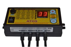 Блок керування "Kom-Ster" ATOS (підсилений 400 Вт) для твердопаливного котла.