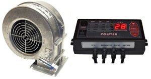 Автоматика для твердопаливних котлів Polster C-11 + вентилятор WPA-120k-ZW