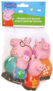 Іграшки для ванни "Сім’я свинки Пеппи"Ігровий набір TM "Peppa Pig"