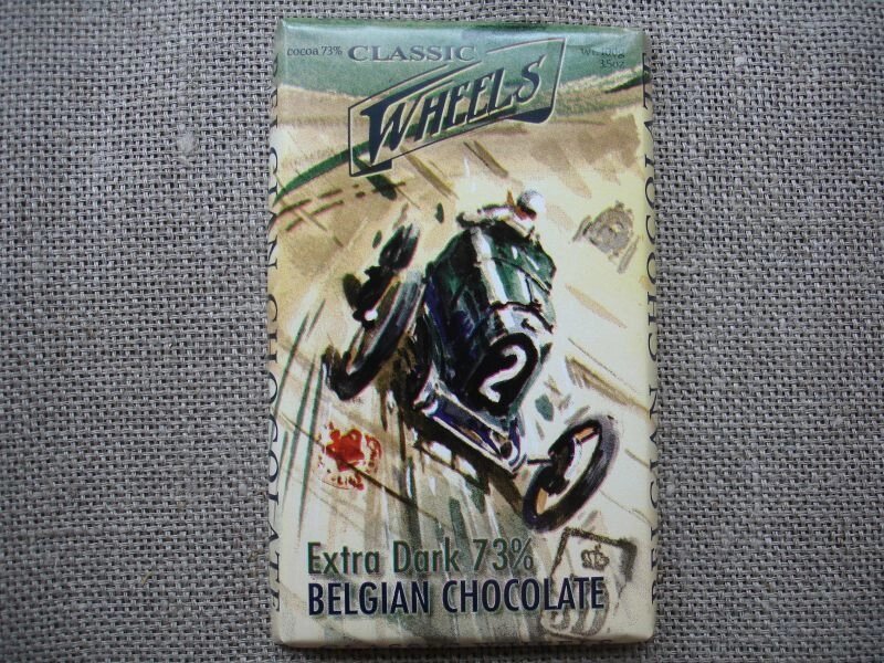 Чорний шоколад, 73% "Колеса" 100г. від компанії Еко Планета - фото 1