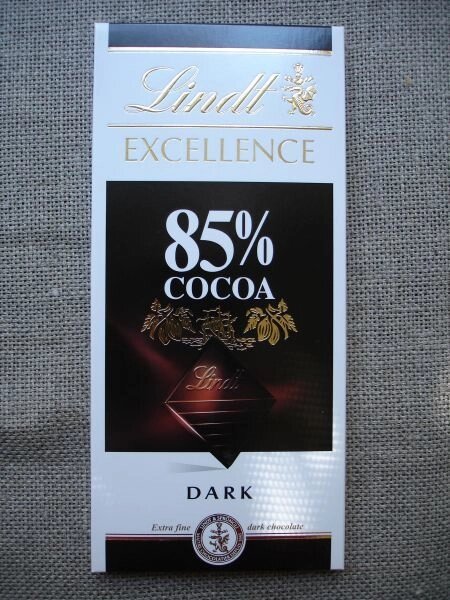 Чорний шоколад, 85% "Lindt Excellence" 100г. від компанії Еко Планета - фото 1