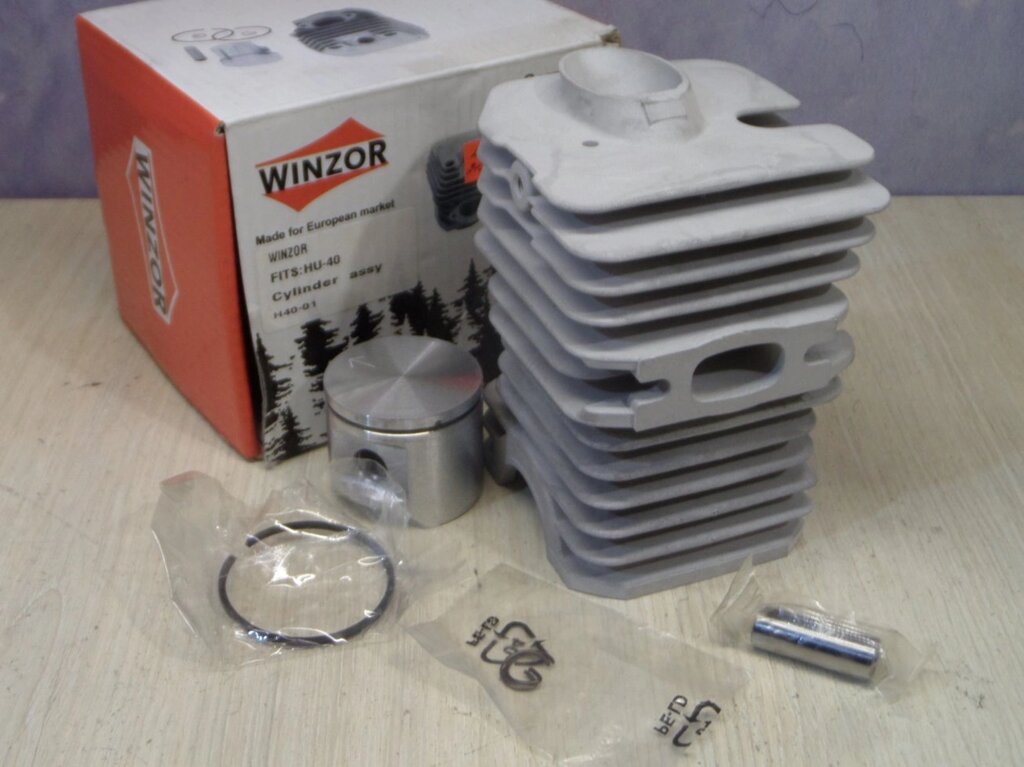 Циліндро-Поршнева Winzor (циліндр і поршень) підходить для Хускварна 40 від компанії Інструменик - фото 1