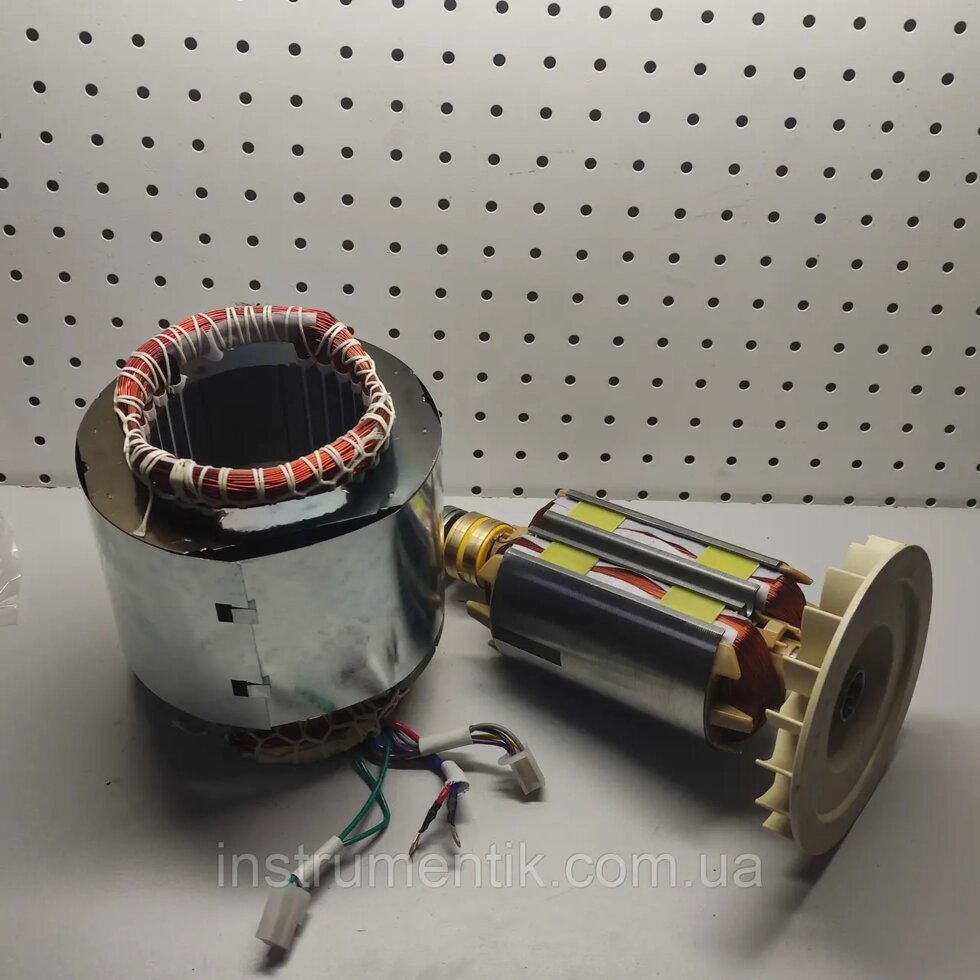 Статор+ротор бензогенератора 2.5-3,8 квт одно-фазний,мідь 120мм від компанії Інструменик - фото 1