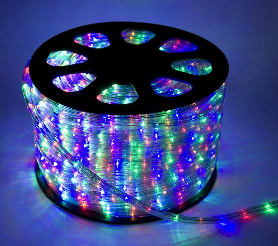 Дюралайт світлодіодний мульти (RGB), 13 мм, 100 м. від компанії Інтернет-магазин «Світ подарунків» - фото 1