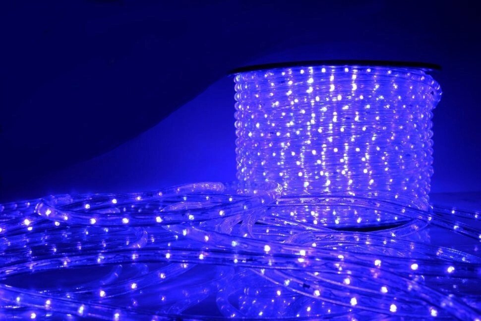 Дюралайт світлодіодний синій, 13 мм, 100 м. від компанії Інтернет-магазин «Світ подарунків» - фото 1