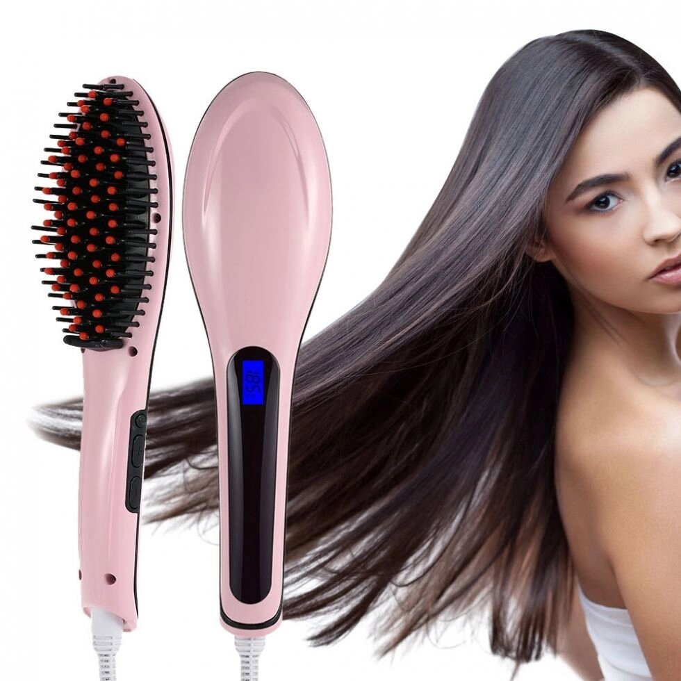 Електрична гребінець-випрямляч волосся FAST HAIR STRAIGHTENER від компанії Інтернет-магазин «Світ подарунків» - фото 1