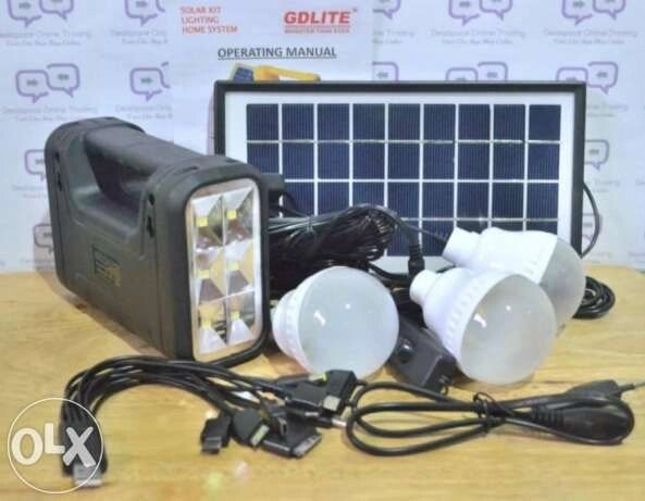 Gd lite GD-8006-A зарядний пристрій від сонячної батареї, лампа, ліхтар від компанії Інтернет-магазин «Світ подарунків» - фото 1