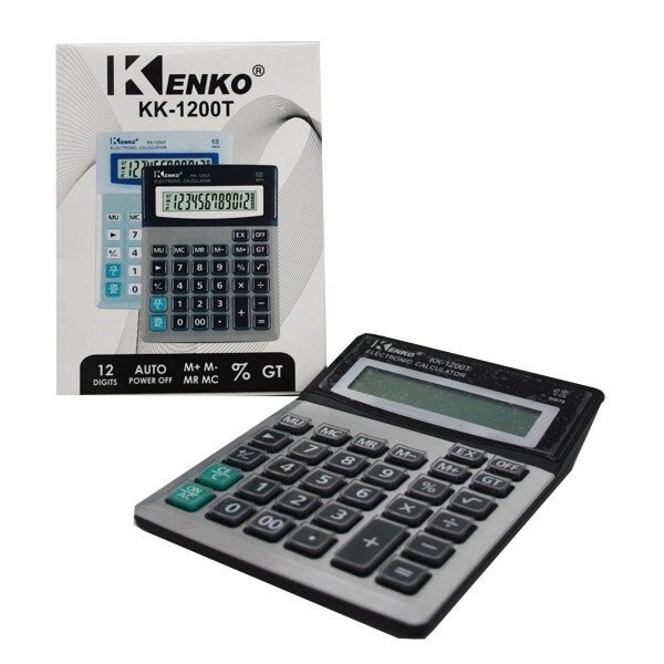 Калькулятор №1200 з прозорими кнопками розмір (15.19) см. від компанії Інтернет-магазин «Світ подарунків» - фото 1