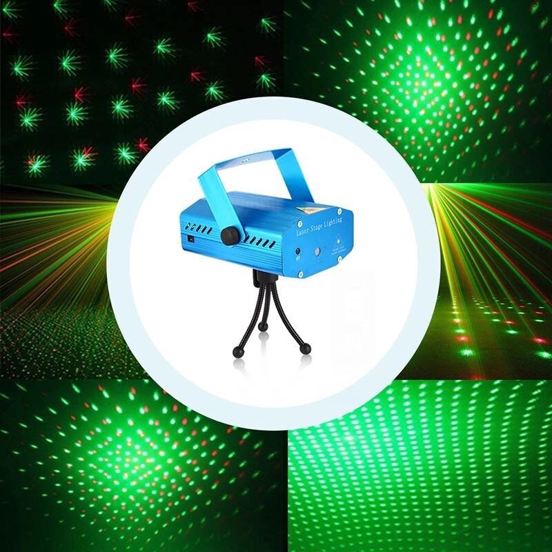 Лазерний міні проектор Mini Laser Stage Laser Lighting від компанії Інтернет-магазин «Світ подарунків» - фото 1