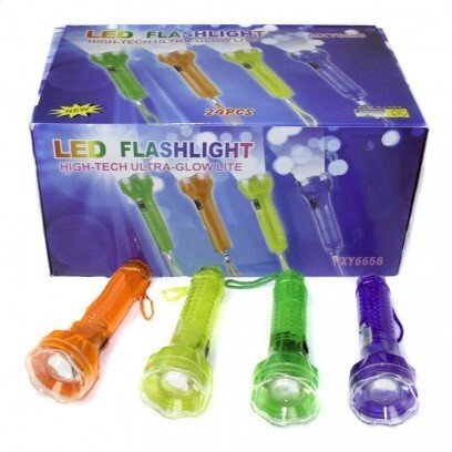 Ліхтарик пластиковий 1 (лампа + мотузка) 3AG3 4 кольори розмір (3,2.11,4) см. від компанії Інтернет-магазин «Світ подарунків» - фото 1