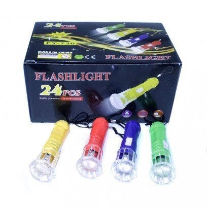 Ліхтарик пластиковий 1 (лампа + мотузка) 3AG4 4 кольори розмір (4,1.10,2) см. від компанії Інтернет-магазин «Світ подарунків» - фото 1