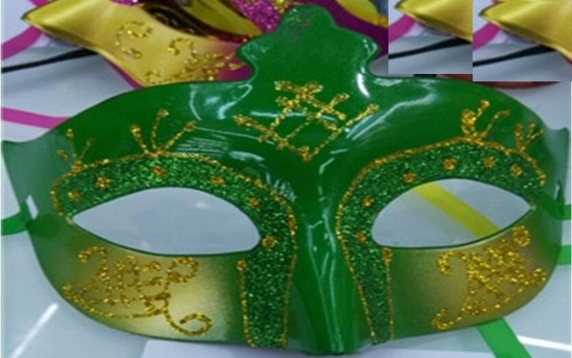 Маска венеціанська карнавальна, з розписом від компанії Інтернет-магазин «Світ подарунків» - фото 1