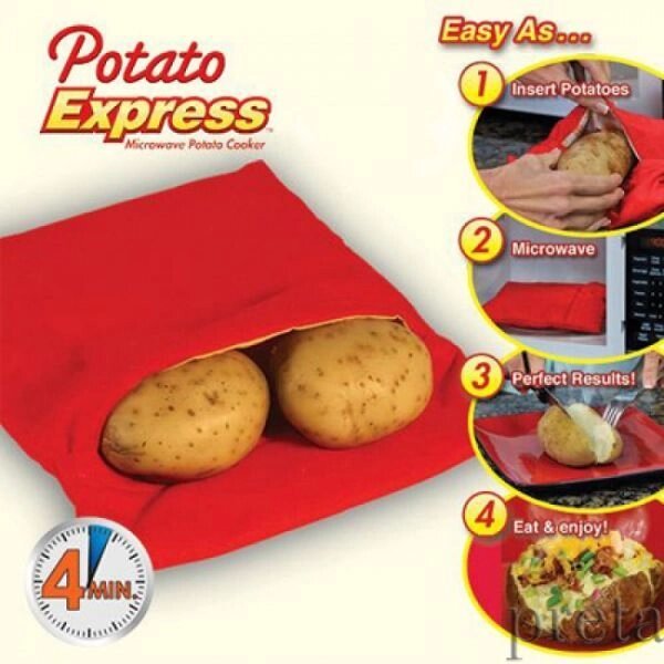 Мішечок для запікання картоплі Potato Express від компанії Інтернет-магазин «Світ подарунків» - фото 1
