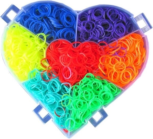 Набір для плетіння Loom Bands "Серце", 6000 шт. Новинка. від компанії Інтернет-магазин «Світ подарунків» - фото 1