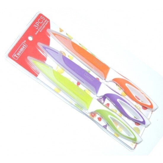 Набір ножів металевих однотонних кольорові 5Д від компанії Інтернет-магазин «Світ подарунків» - фото 1