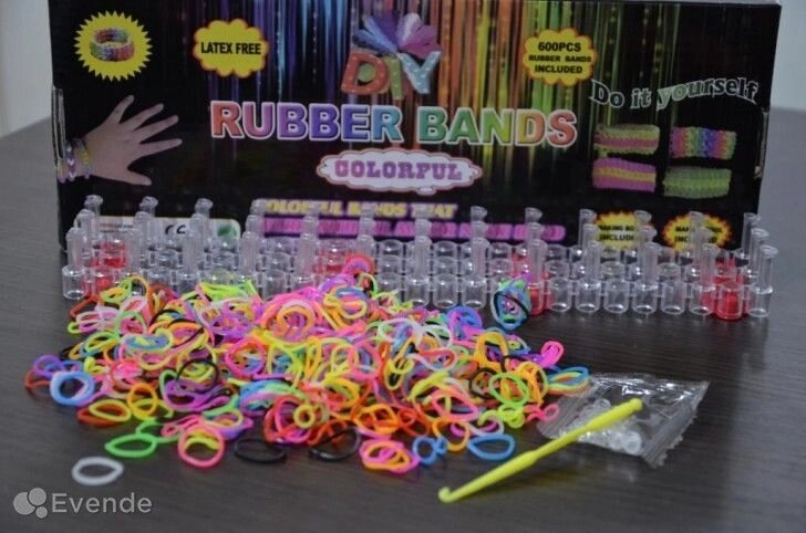 Набір резинок Loom Bands Colorful для плетіння, 600 шт. від компанії Інтернет-магазин «Світ подарунків» - фото 1