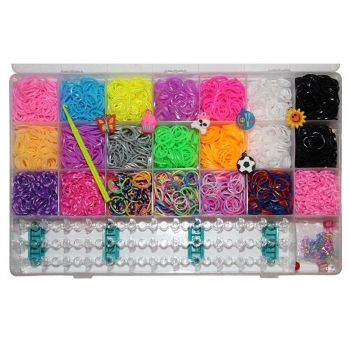 Купить недорогие наборы для плетения браслетов из резиночек Rainbow Loom bands