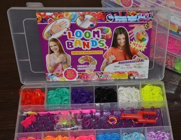 Набор Rainbow Loom bands 2200 шт. від компанії Інтернет-магазин «Світ подарунків» - фото 1