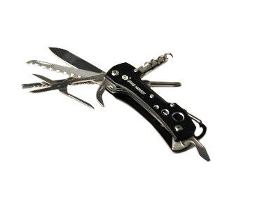 Нож складной чёрно - серебренный цвет 11 функций (9.3,2.1,6)см від компанії Інтернет-магазин «Світ подарунків» - фото 1