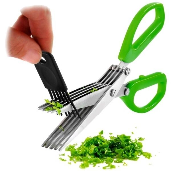 Ножиці кухонні для нарізки зелені. від компанії Інтернет-магазин «Світ подарунків» - фото 1
