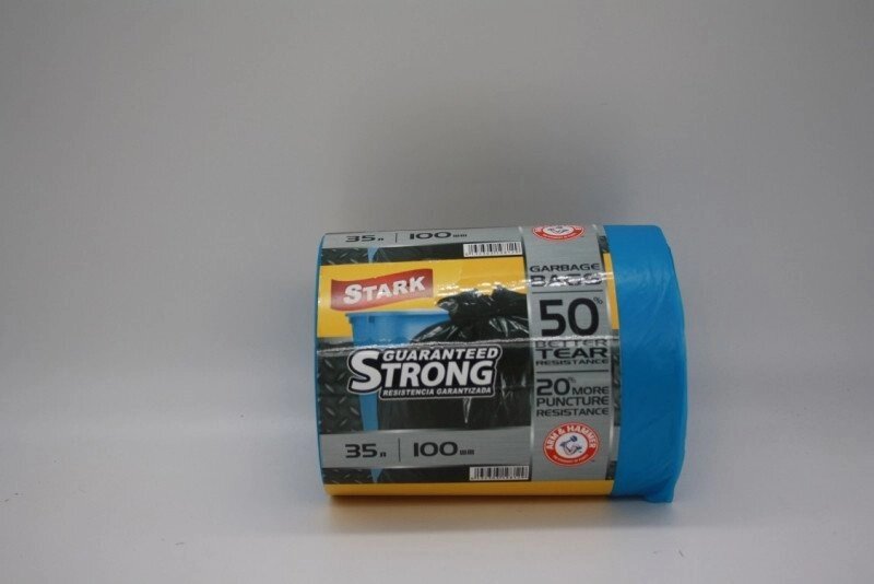 Пакет Stark №35100 синій 35л в рулоні 100шт. від компанії Інтернет-магазин «Світ подарунків» - фото 1