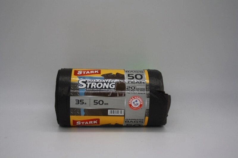 Пакет Stark №3550 чорний 35л в рулоні 50 штук. від компанії Інтернет-магазин «Світ подарунків» - фото 1