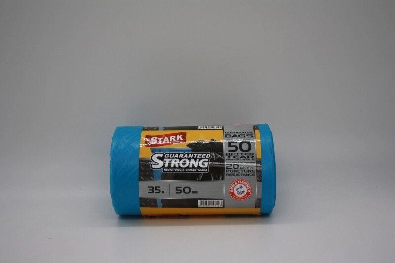 Пакет Stark №3550 синій 35л в рулоні 50 штук. від компанії Інтернет-магазин «Світ подарунків» - фото 1