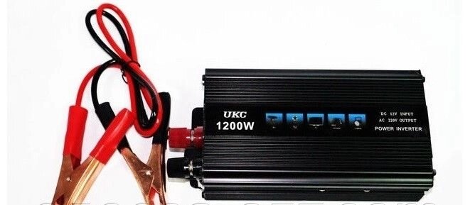 Перетворювач напруги ukc 1200 w 12v 220v від компанії Інтернет-магазин «Світ подарунків» - фото 1