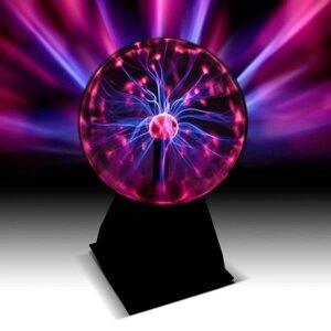 Світильник плазмова куля тесла з блискавками Plasma Light